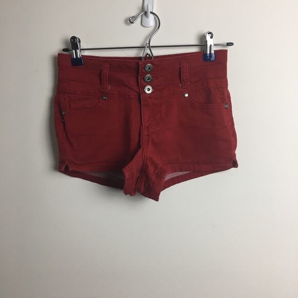 Blue Spice Short Shorts Red Juniors 1 / 2 - Picture 4 of 16